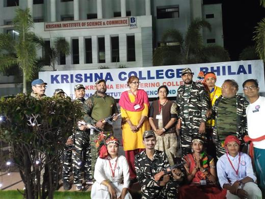 सात दिवसीय राष्ट्रीय सेवा योजना की राज्य स्तरीय विशेष शिविर में हेमंचद यादव विश्वविद्यालय, 